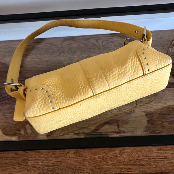 Authentic Coach Yellow Leather Satchel - Picture 6 of 8